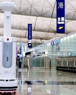 Bandara Hong Kong Kerahkan Robot Sterilisasi untuk Membersihkan Area Bandara