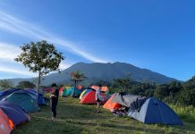 Giri Pangrango, Camping dengan View Gunung Pangrango